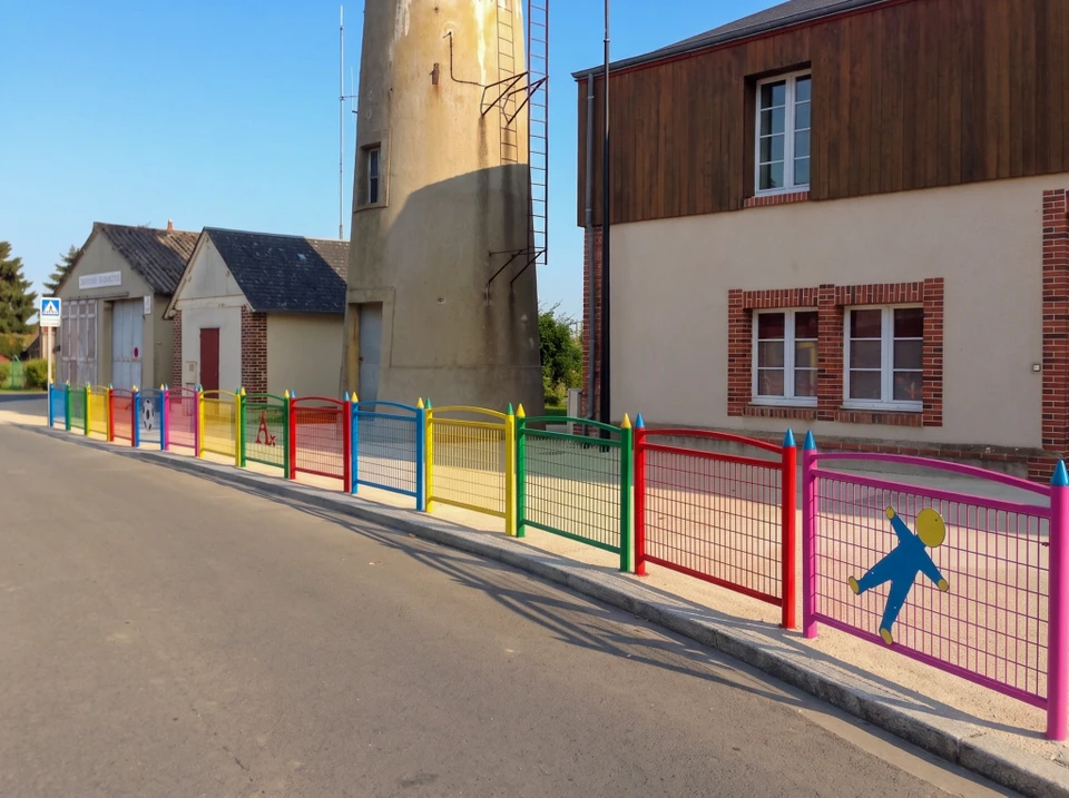 Passage piéton en peinture thermoplastique blanche sur voirie urbaine neuve en enrobé bitumineux noir